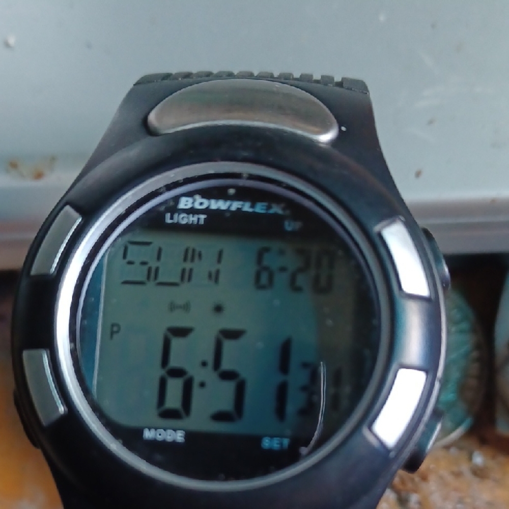Black Digital Watch Bowflex Fitness